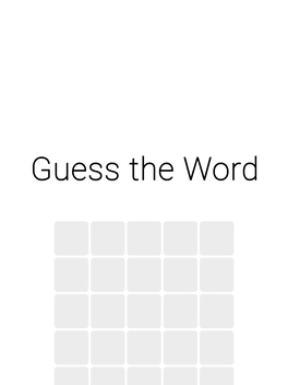 Guess the Word