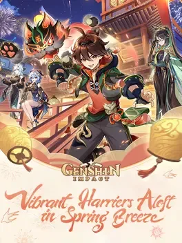 Genshin Impact: Vibrant Harriers Aloft in Spring Breeze image
