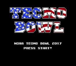 Tecmo Bowl NCAA 2017