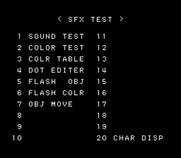 SFX Test