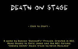 Death on Stage