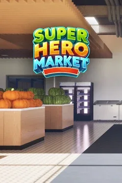 Superhero Market blurred background