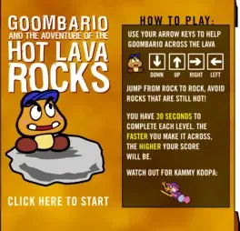 Goombario and the Adventure of the Hot Lava Rocks image