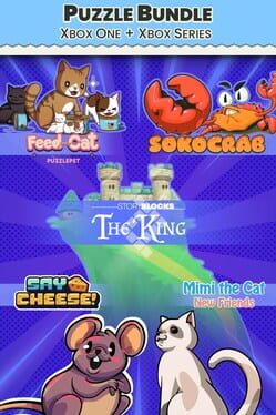 Puzzle Bundle Xbox: PuzzlePet - Feed Your Cat, Say Cheese, Mimi the Cat: New Friends, Story Blocks: The King and Sokocrab Puzzle Bundle Xbox: PuzzlePet - Feed Your Cat, Say Cheese, Mimi the Cat: New Friends, Story Blocks: The King and Sokocrab
