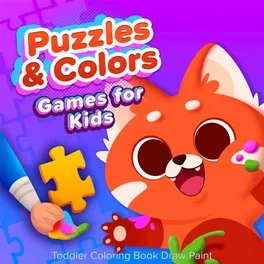 Puzzles & Colors: Games for Kids - Toddler Coloring Book Draw Paint image