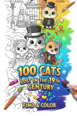 100 Cats Lost in the 19th Century Find & Color