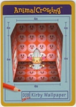 Animal Crossing-e: D09 - Design Card: Kirby Wallpaper
