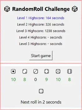 RandomRoll Challenge