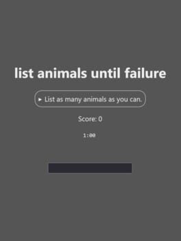 List Animals Until Failure cover
