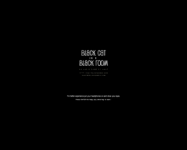 Black Cat in a Black Room