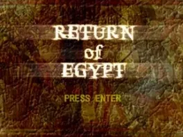 Image de couverture Return of Egypt