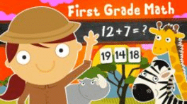 123 Animal First Grade Math Cover