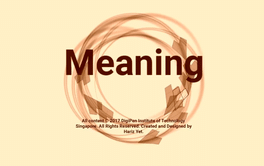 Meaning