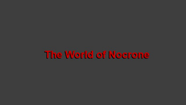 The World of Nocrone