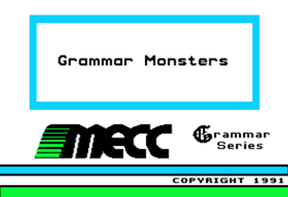 Grammar Monsters Cover