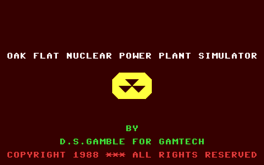 The Oakflat PWR Nuclear Power Plant Simulator
