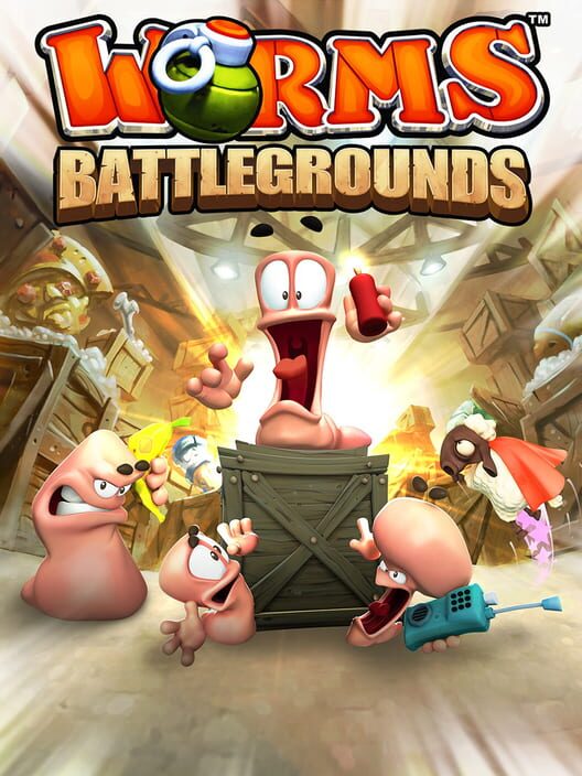 Omslag för Worms Battlegrounds