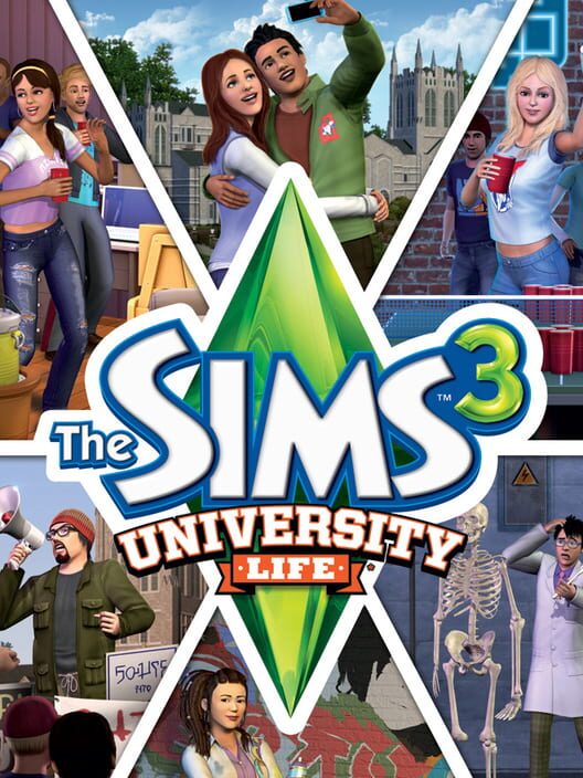 Capa do game The Sims 3: University Life