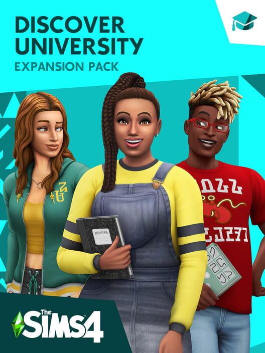 Omslag för The Sims 4: Studentliv