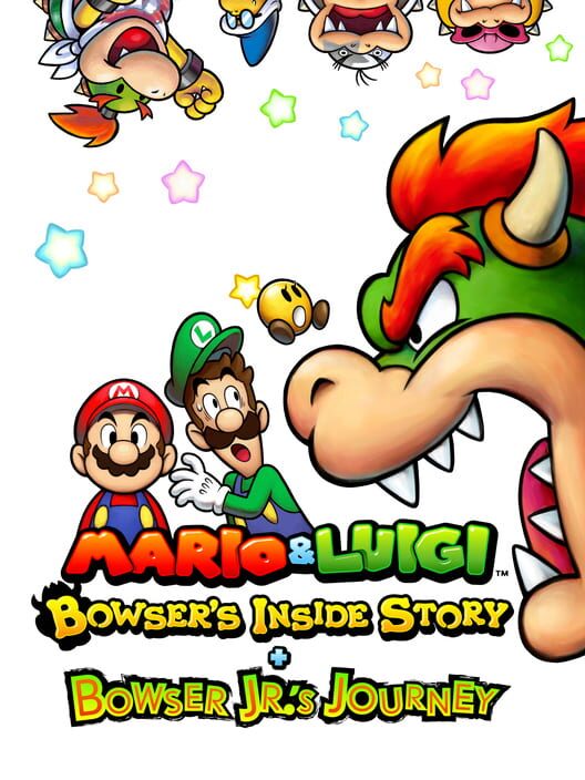 Omslag för Mario & Luigi: Bowser's Inside Story + Bowser Jr.'s Journey
