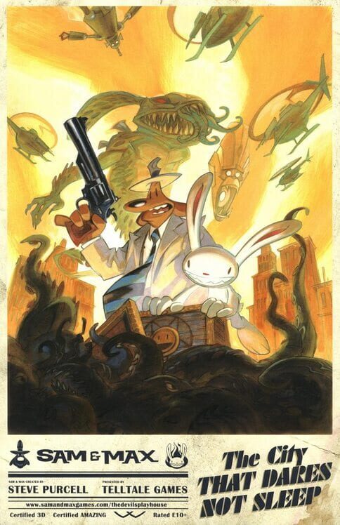 Capa do game Sam & Max: The Devil's Playhouse Episode 5 - The City That Dares Not Sleep