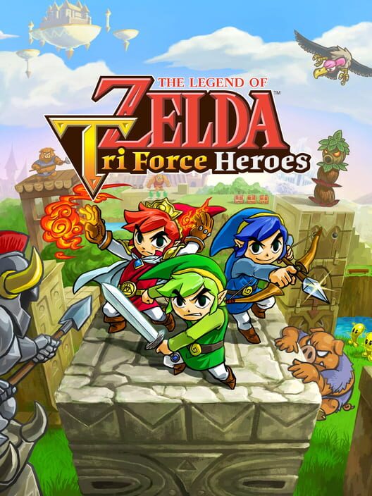 Omslag för The Legend Of Zelda: Tri Force Heroes