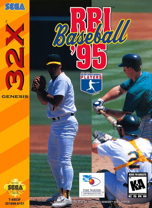 RBI Baseball '95 Box Art