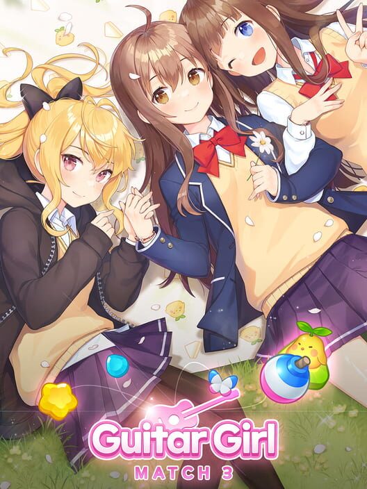 Google Play Store cover for Guitar Girl Match 3