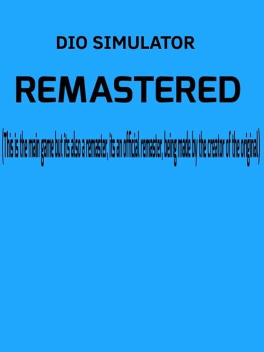 Dio Simulator Remastered cover