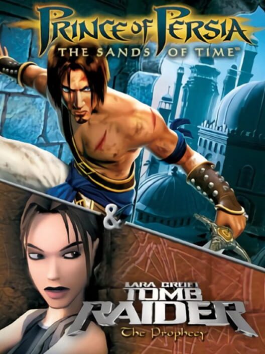 Capa de Prince of Persia: The Sands of Time & Lara Croft Tomb Raider: The Prophecy