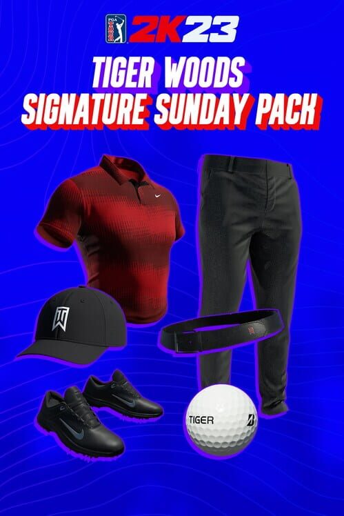 Capa de PGA Tour 2K23: Tiger Woods Signature Sunday Pack