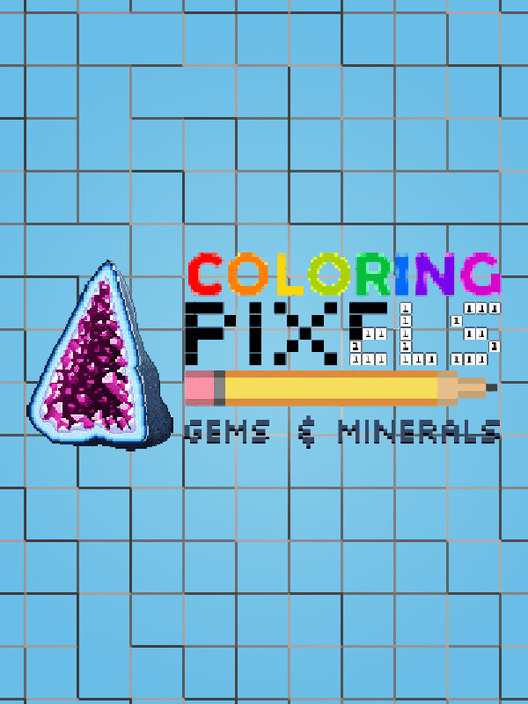 Coloring Pixels: Gems and Minerals Pack