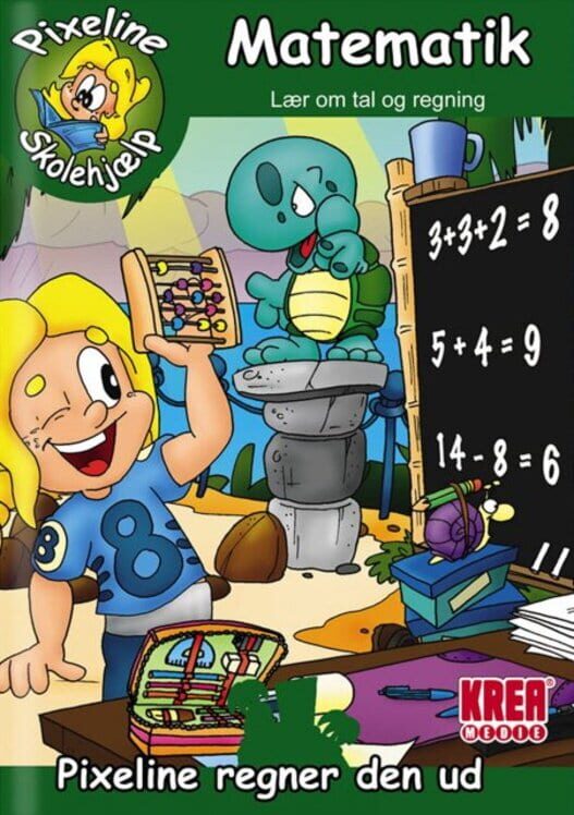 Pixeline Skolehjælp: Matematik – Pixeline regner den ud poster