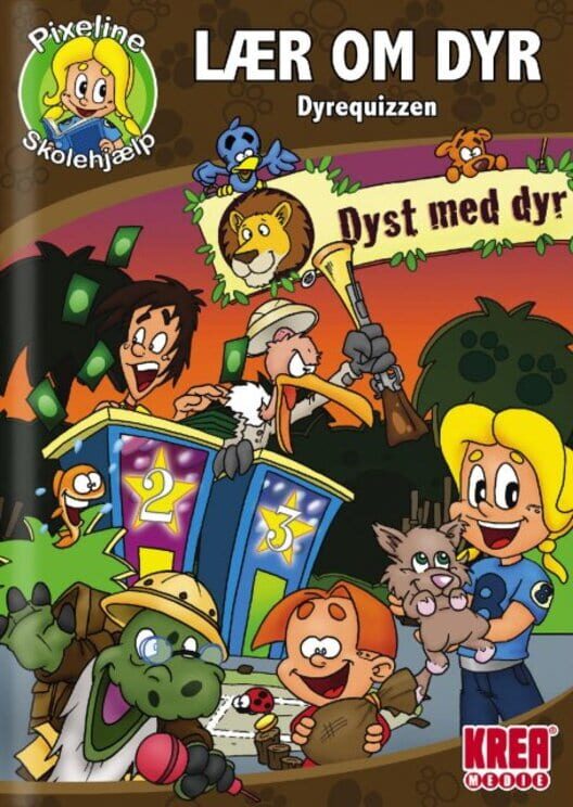 Pixeline Skolehjælp: Lær om Dyr – Dyrequizzen poster