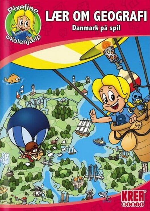 Pixeline Skolehjælp: Lær om Geografi – Danmark på Spil poster
