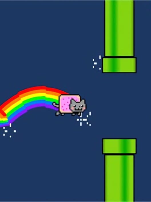 Google Play Store cover for Flappy Nyan: flying cat wings