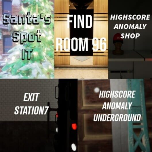 Santa's Spot It + Exit Station 7 + Find Room 96 + HighScore Anomaly Shop +HighScore Anomaly Underground