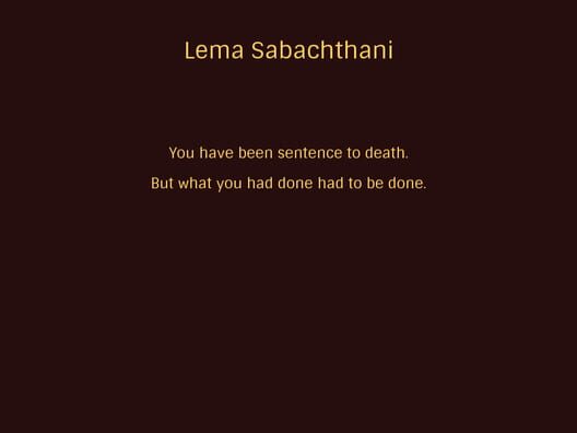 Lema Sabachthani