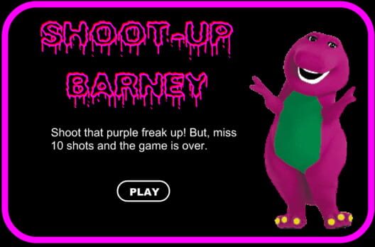 Shoot-Up Barney cover