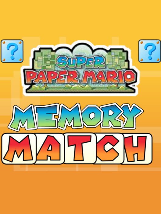 Super Paper Mario Memory Match poster