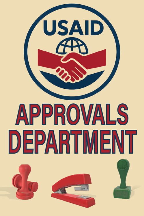 Steam cover for USAID Approvals Department.