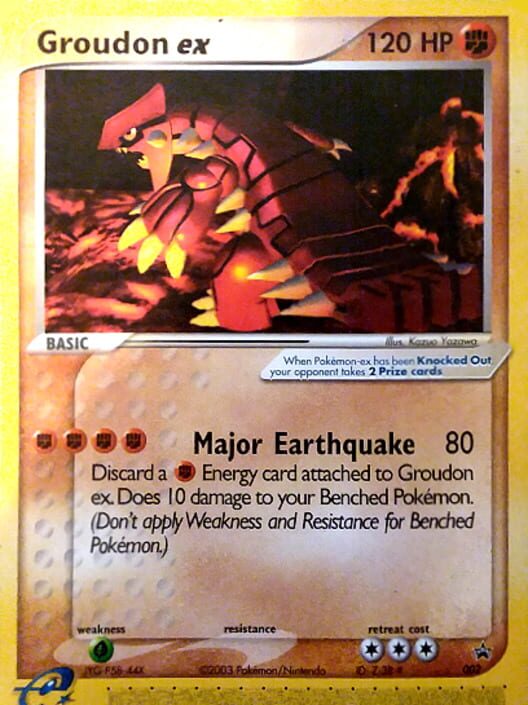 Pokémon-e TCG: Z-38-# - Groudon ex poster