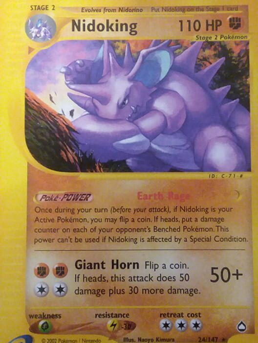 Pokémon-e TCG: C-71 - Nidoking poster