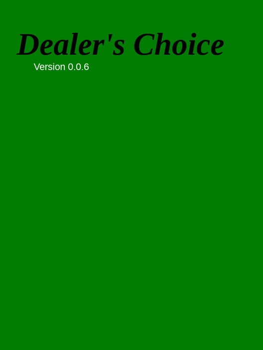 Capa de Dealer's Choice