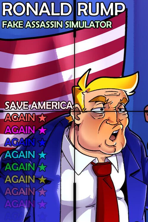Steam cover for Ronald Rump - Fake Assassin Simulator: SAVE AMERICA AGAIN.