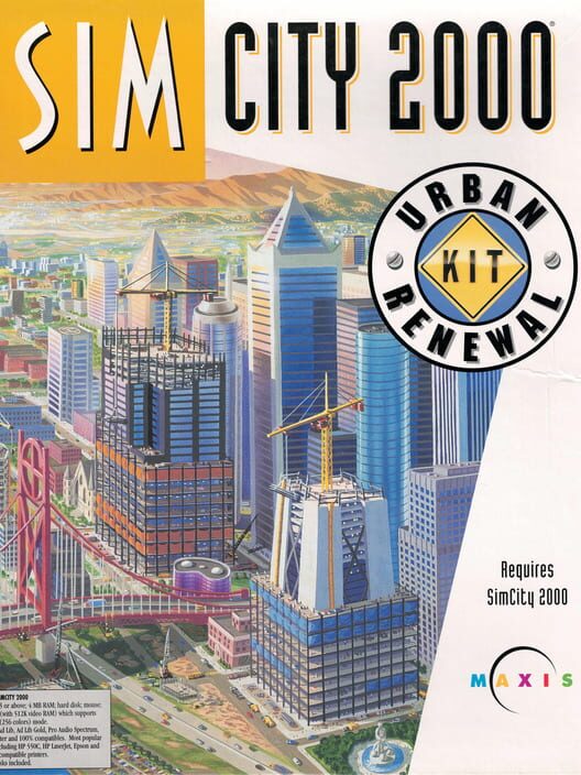 Capa de SimCity 2000 Urban Renewal Kit