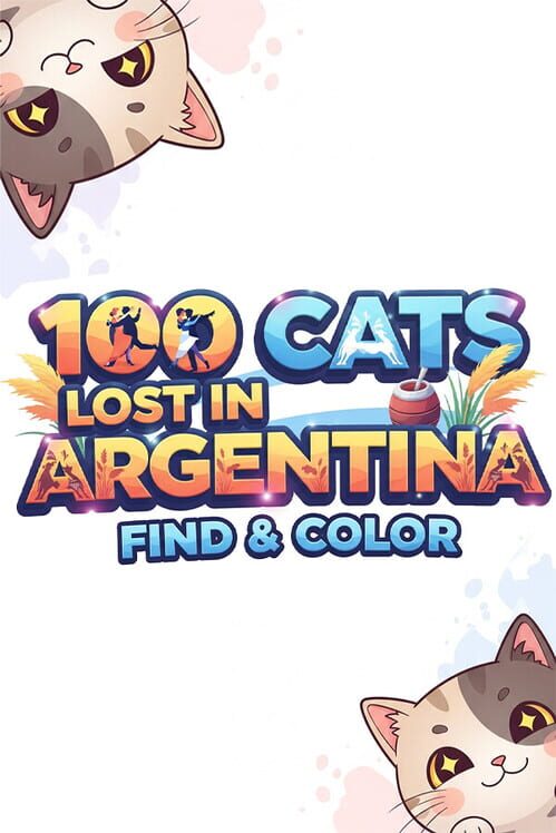 Steam cover for 100 Cats Lost in Argentina Find & Color.
