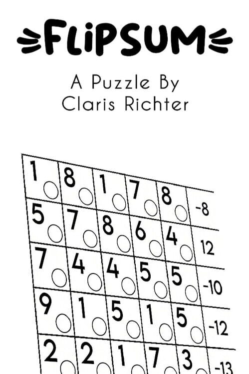 Capa de Flipsum: A Puzzle by Claris Richter