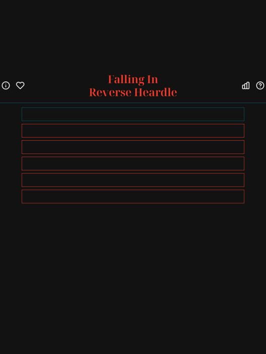 Falling in Reverse Heardle Cover