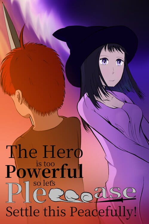 Steam cover for The Hero is too Powerful so let's Pleeeease Settle this Peacefully!.